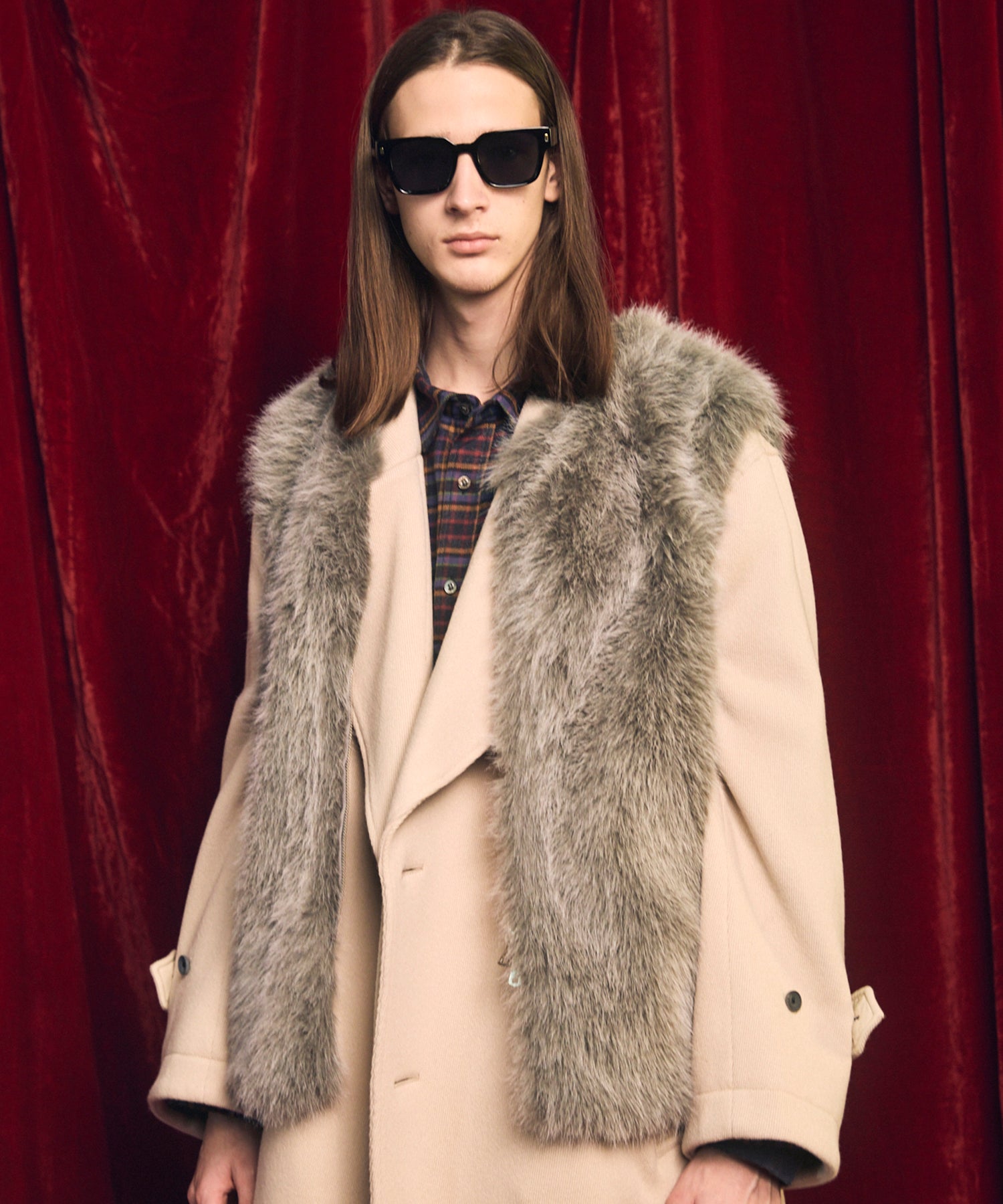 Luxury Volume Eco Fur Prime-Over Vest