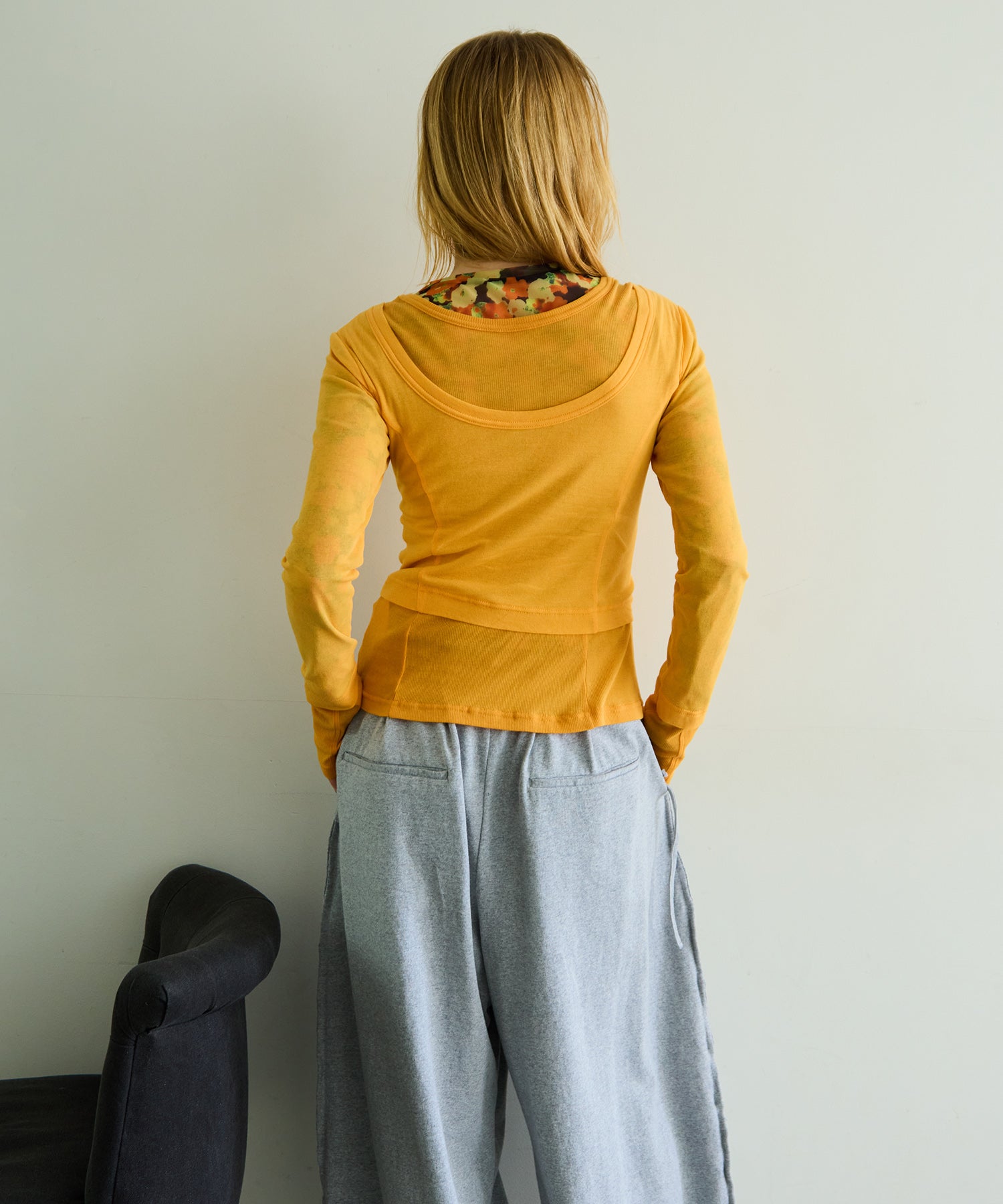 2way Neck Bicolor Comfort Top