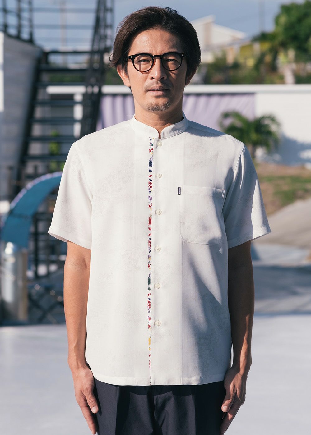 琉球列島絵図（マオカラー） | かりゆしウェア（沖縄版アロハシャツ