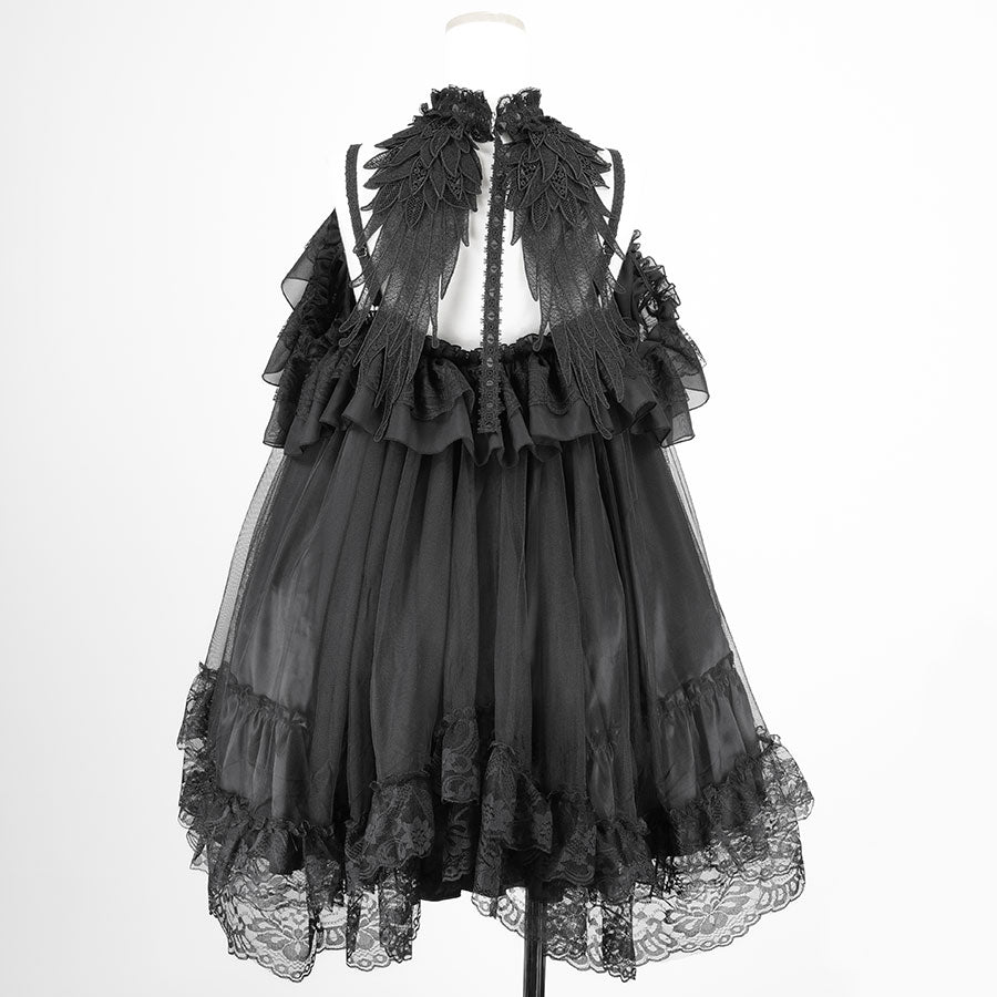 MINI DEVIL ANGEL WING DRESS (BLACK) – MAJOH