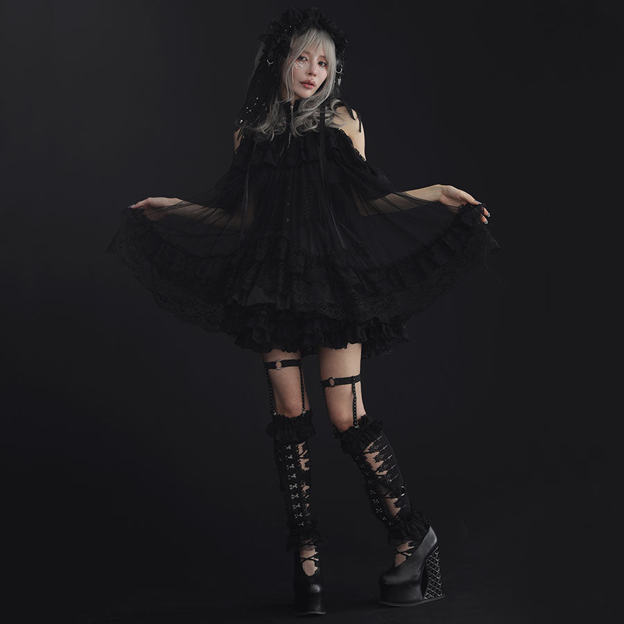 MINI DEVIL ANGEL WING DRESS (BLACK) – MAJOH
