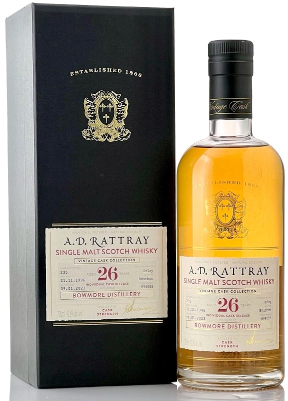 A.D.ラトレー】ボウモア[1996] 26年 バーボン ホグスヘッド