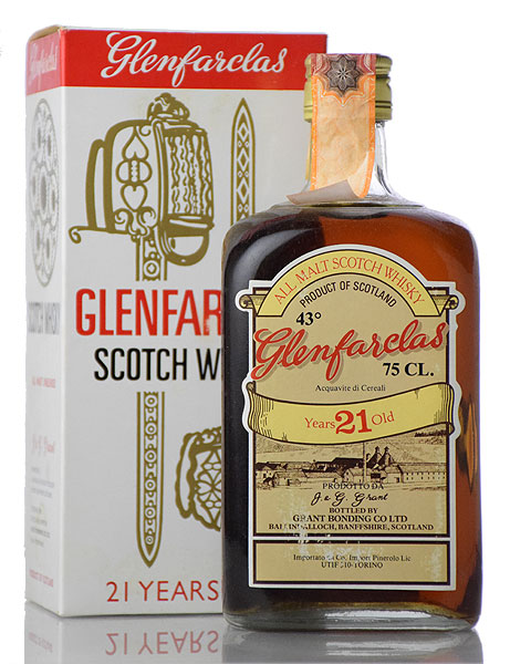 オールドボトル】グレンファークラス 21年 ダンピースクエア 1970年代