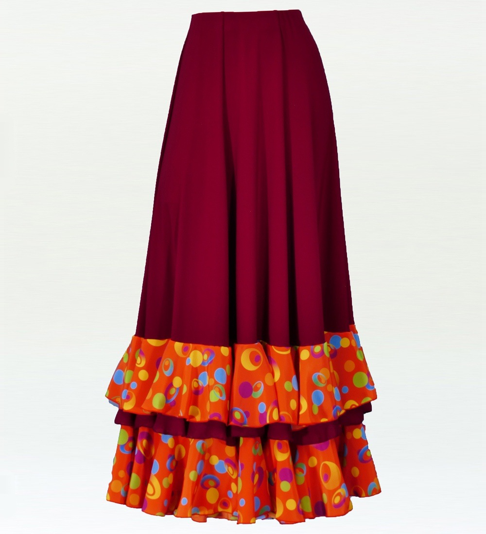 極美品】フラメンコファルダ 大きめ ラメ入り花柄 プリマブティック