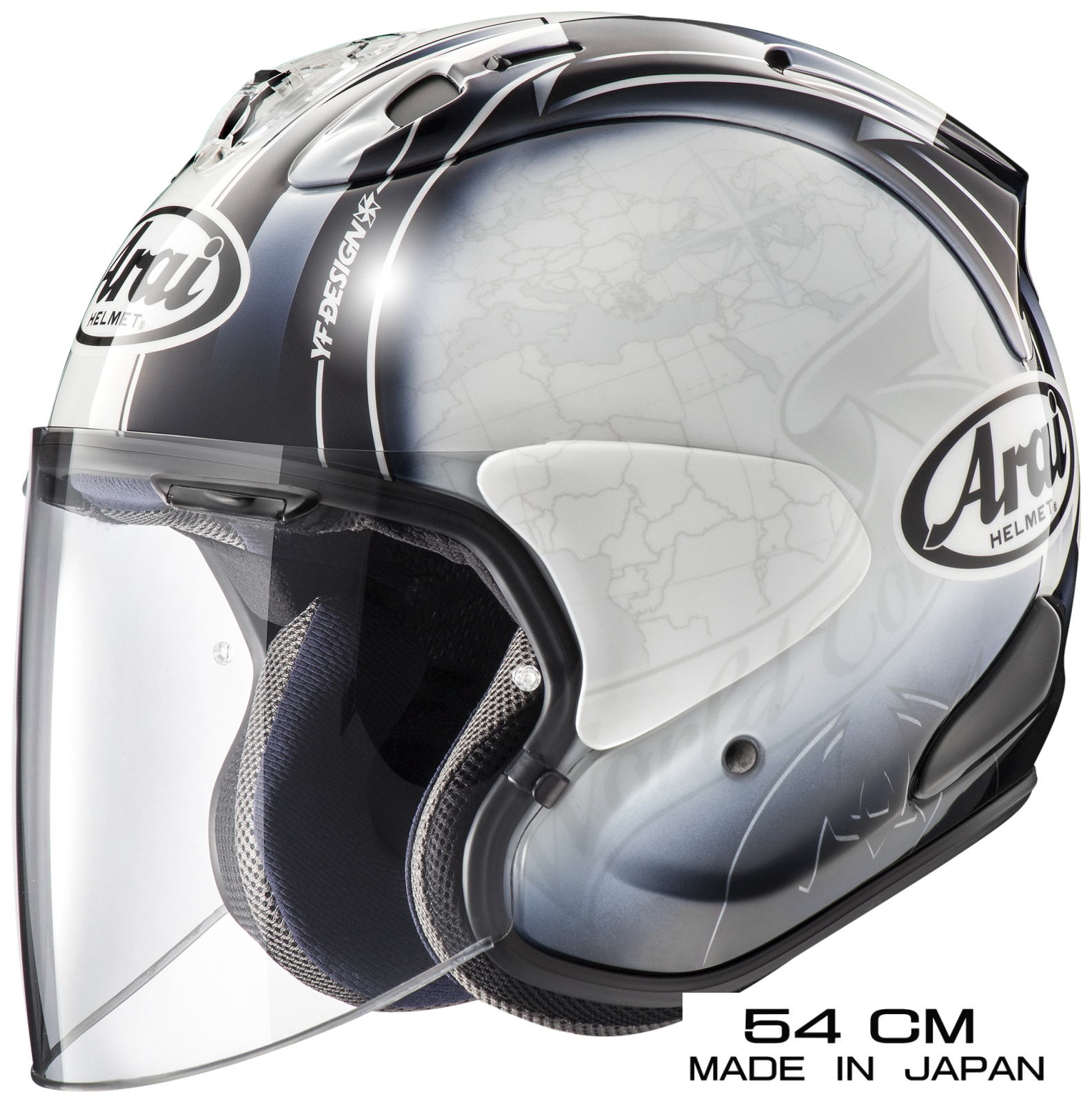美品】Arai MZ ヘルメット レオングレー 55-56 Arai アライ MZ レオン