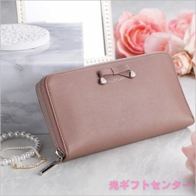 JILL STUART ジルスチュアート ラウンドファスナー長財布 ローズピンク