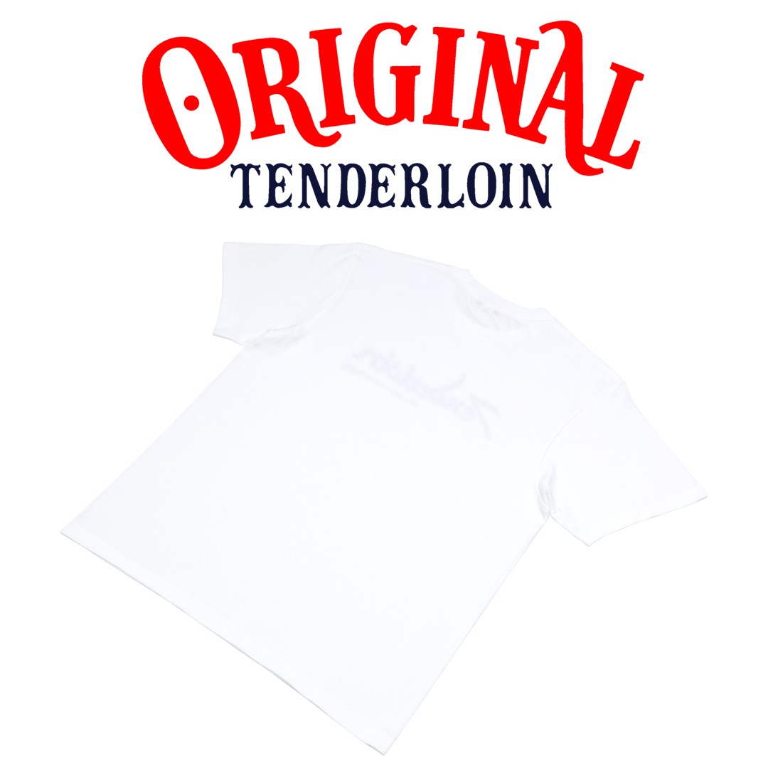 TENDERLOIN LOGO T-SHIRTS 5.6oz PREMIUM COTTON 100% WHITE | T-SHIRT