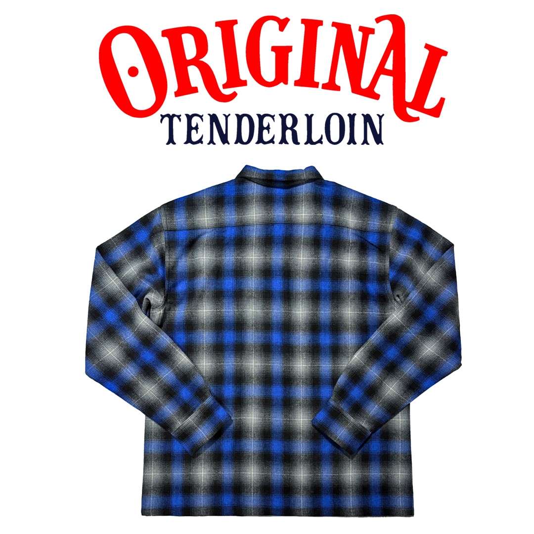 即納】TENDERLOIN OMBRE CHECK SHIRTS BLUE | SHIRT | TENDERLOIN