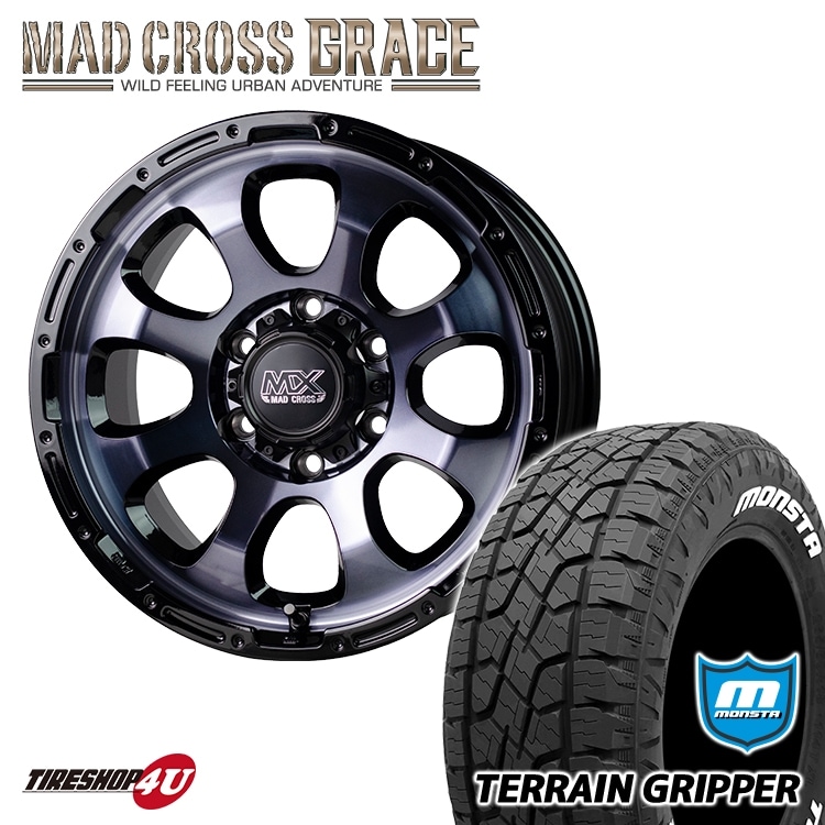 MAD CROSS GRACE 17x8.0J 6/139.7 +20 GB/P TOYO OPEN COUNTRY R/T 285