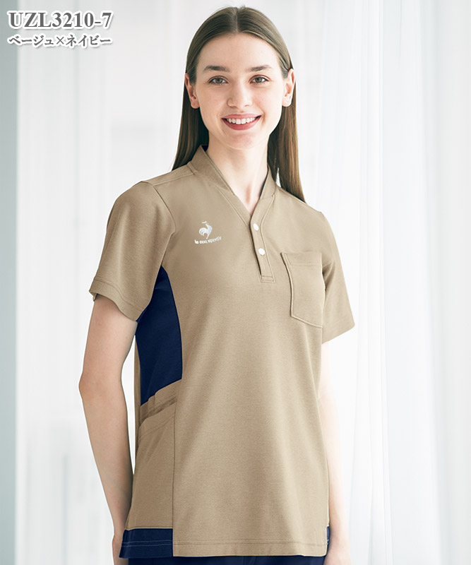 ルコックスポルティフユニセックスニットシャツ半袖[明石S.U.C.製品