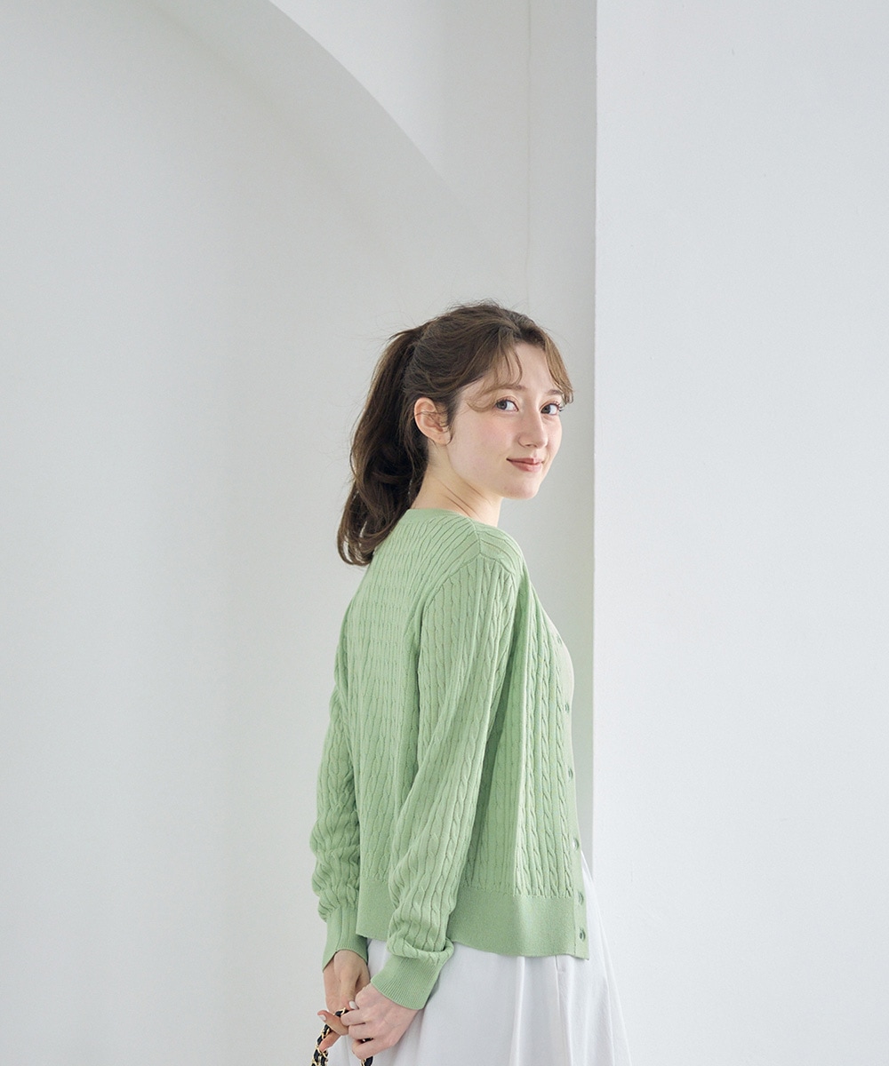 SALE】ツイストケーブルニットカーディガン - 12Twelve Agenda