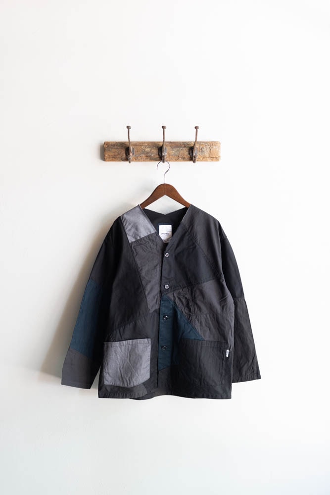 rebear by JOHNBULL | パッチワークノーカラージャケット Col