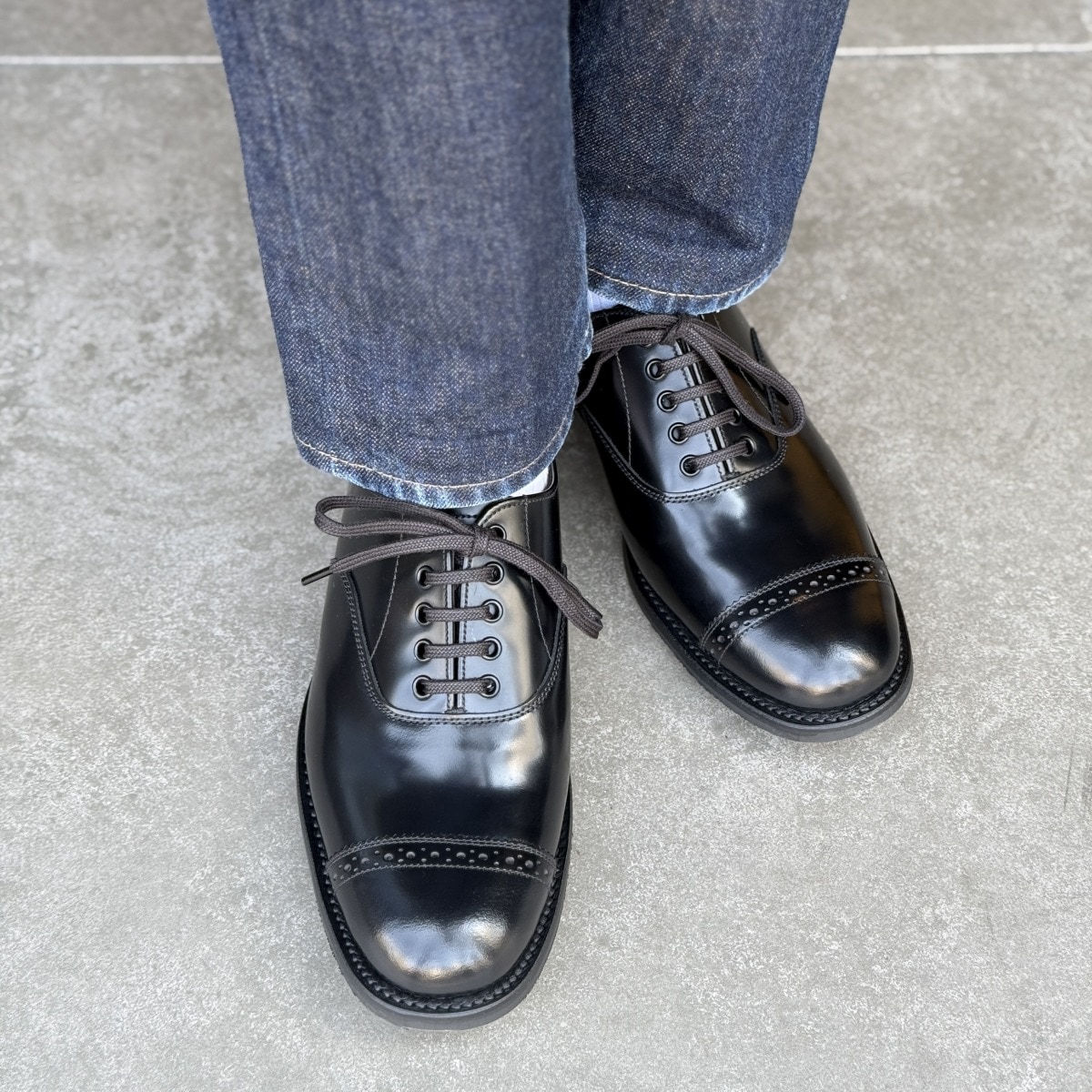 サンダース MILITARY PUNCHED CAP OXFORD BLACK パンチドキャップ