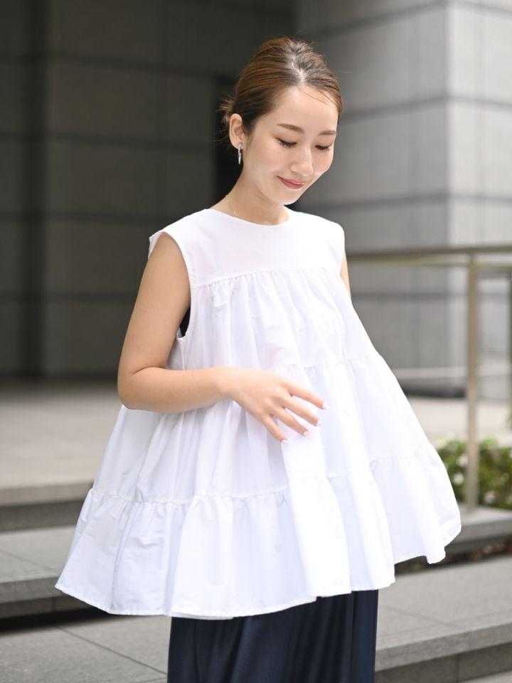 トレフルプラスワン フリルスクエアトップス トレフルプラスワン