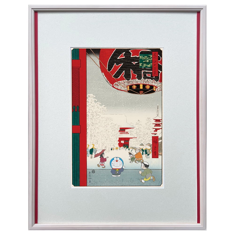 ドラえもん浮世絵木版画「名所江戸百景 浅草金龍山」｜浮世絵工房