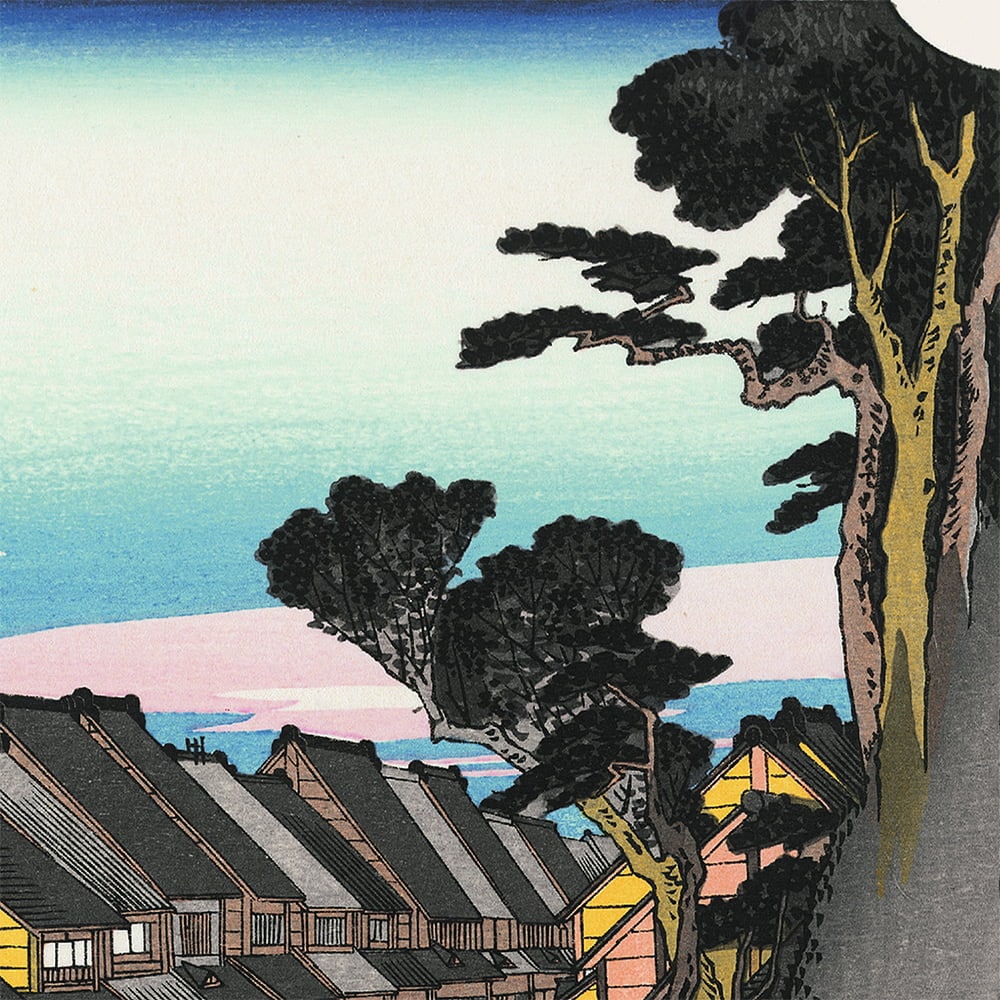 歌川広重「東海道五十三次 品川 日之出」浮世絵木版画｜浮世絵工房