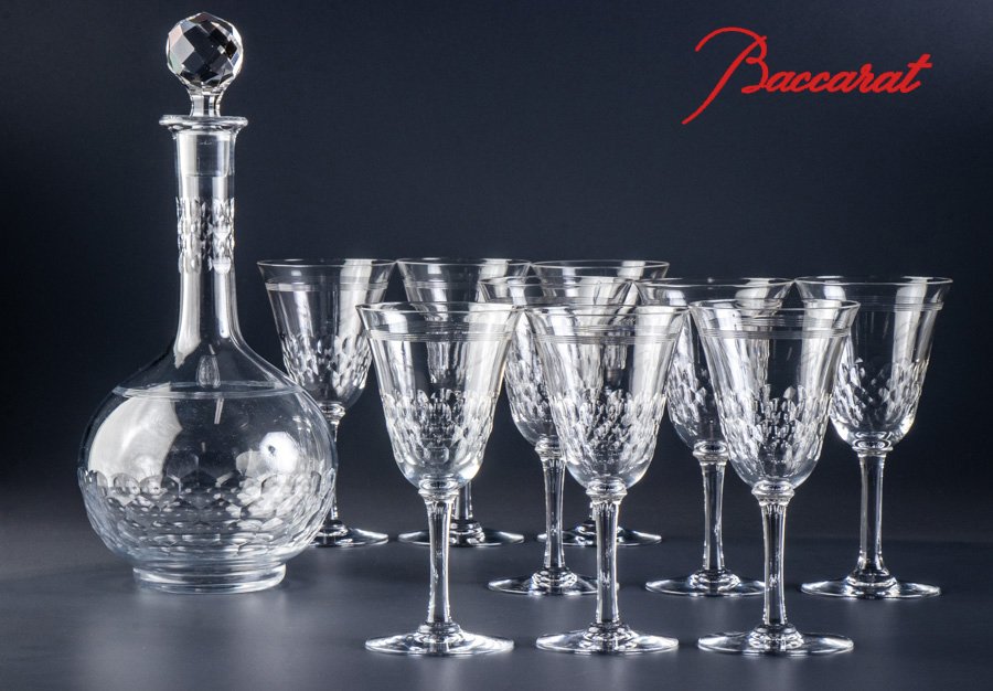 Baccarat】 オールドバカラ デカンタ＆グラス9客 10点セット 16827