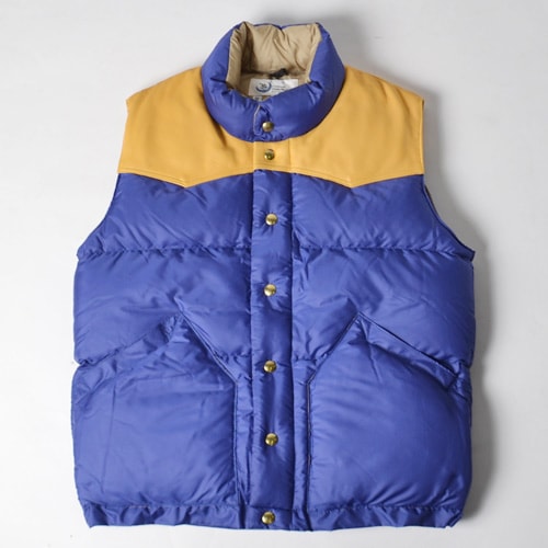 Crescent Down Works×US/Leather Yoke Down Vest（クレセントダウン