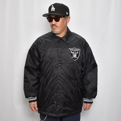 American Spirit Wear×US/Raiders Patched Quilt-Lined Coach Jacket