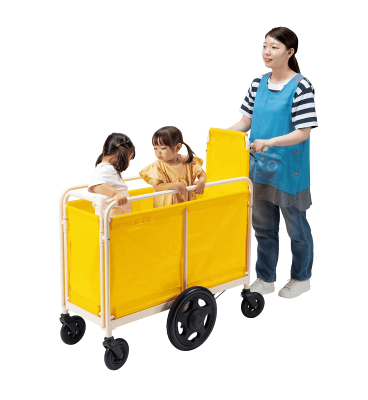 折りたたみ式おでかけ兼用避難車スリム・6輪 専用レザーマット | 保育