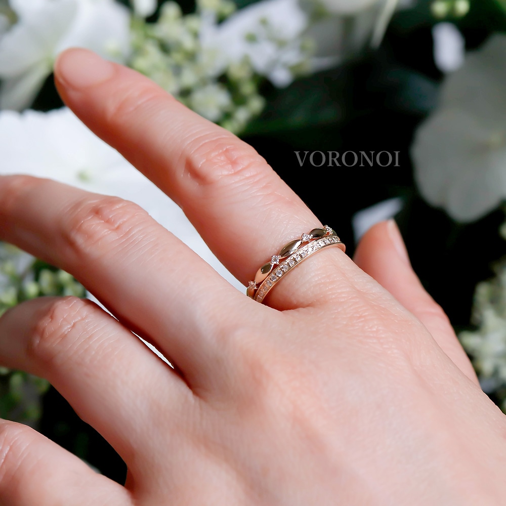 重ね付けリング「レディ」 K18