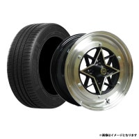 タイヤ アルミ ホイール 4本セット スターシャーク ブラック 14インチ
