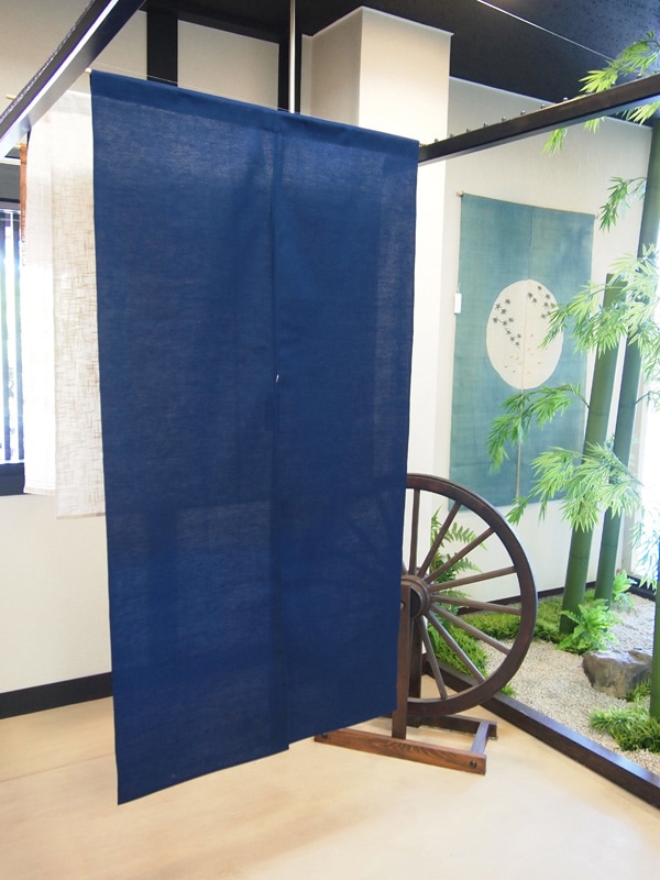 綿無地】暖簾・のれん｜85×150cm（紺） | キッチン・インテリア,のれん