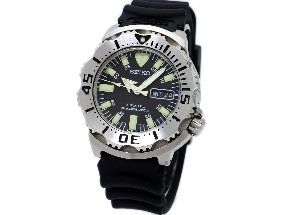セイコー ダイバーズ 200m SKX779K 7S26-0350 ブラックモンスター 逆