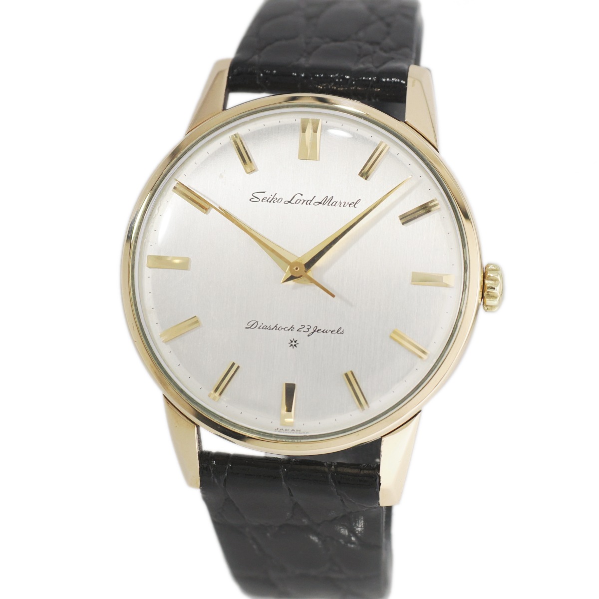 セイコー ロードマーベル 15023E 14金張り SD文字盤 23石 手巻 OH済