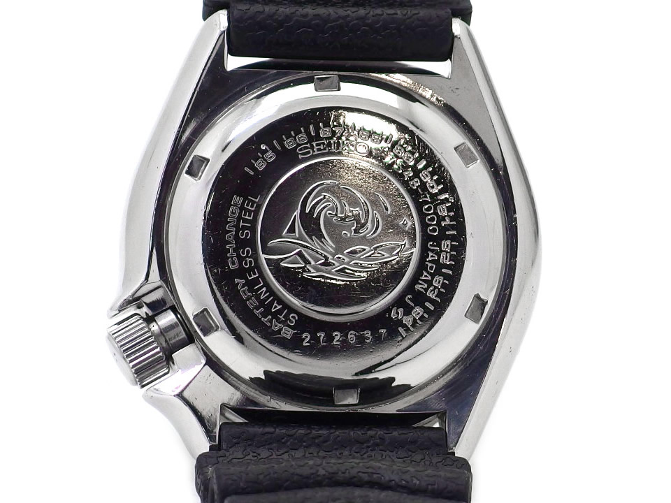 セイコー ダイバー 150m 7548-7000 黒文字盤 クオーツ OH済 昭和57年