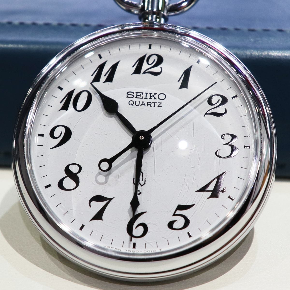 セイコー クオーツ 懐中時計 7550-0010 名古屋駅 武豊線開業100周年
