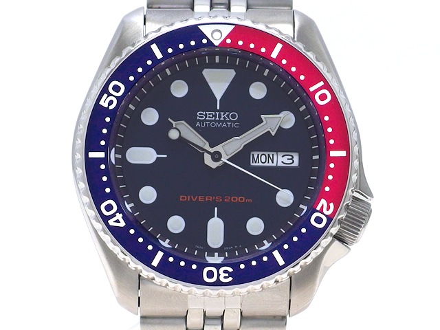 セイコー ダイバー 200m 逆輸入モデル SKX009KD 自動巻 USED