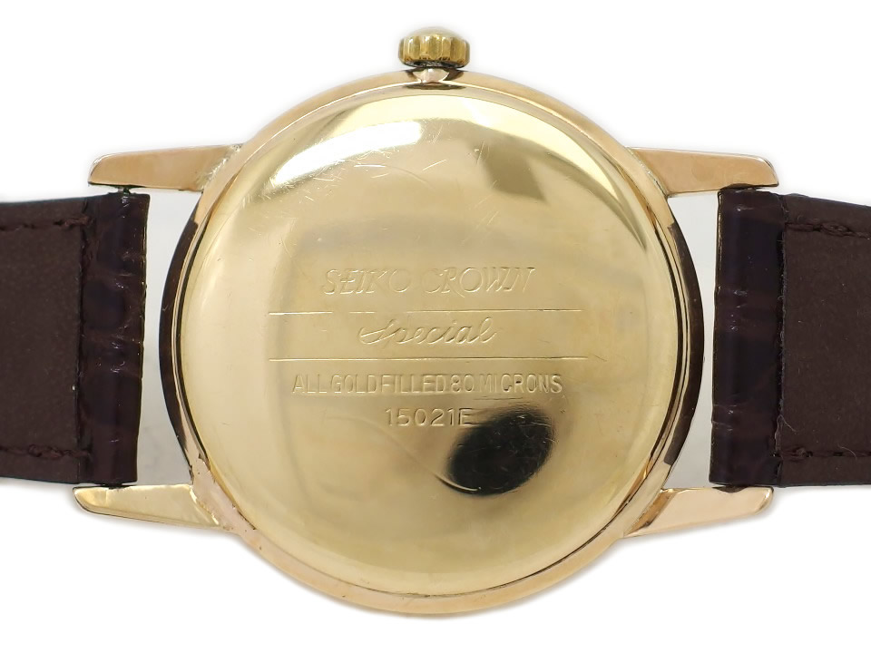 セイコー クラウン スペシャル 15021E 14金張り SD文字盤 Cal.341 23石