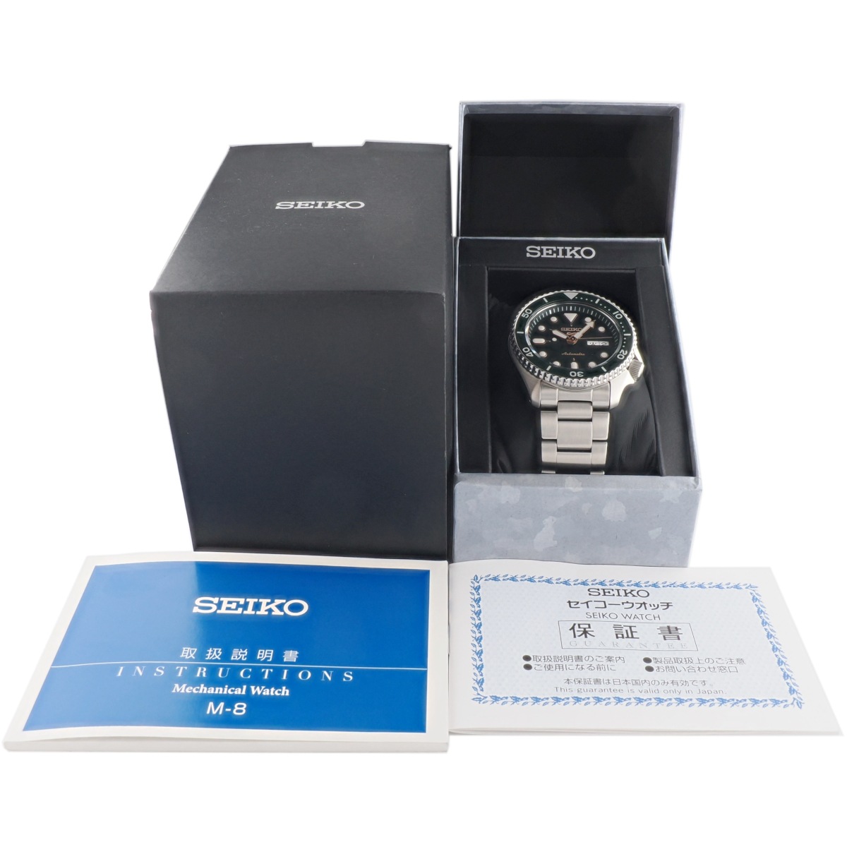 セイコー 5スポーツ メカニカル グリーン文字盤 SBSA013 4R36-07G0