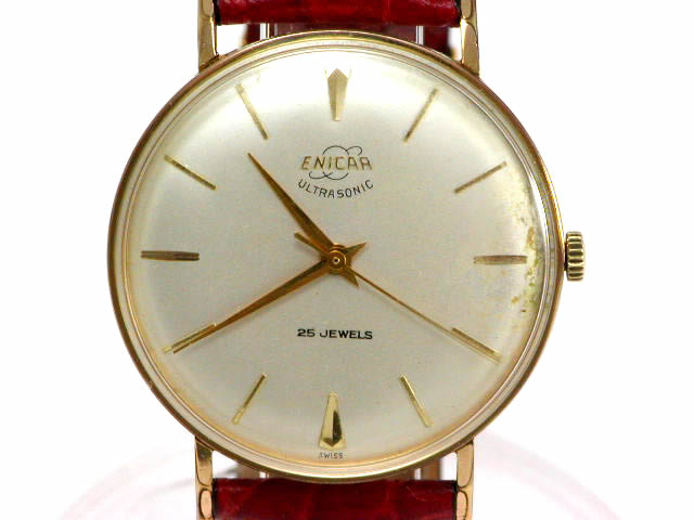 エニカ ウルトラソニック 25石 手巻き 1960年代 Enicar