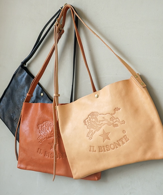 CO-1】IL BISONTE イル ビゾンテ トートバッグ 十分な収納力