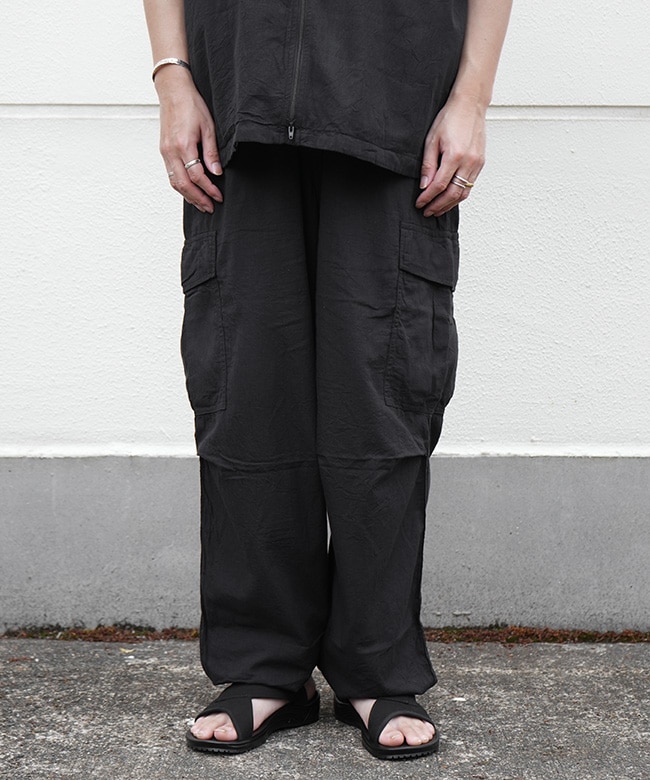 GL42526]gold(ゴールド) VAT DYE CHAMBRAY EASY CARGO PANTS バット