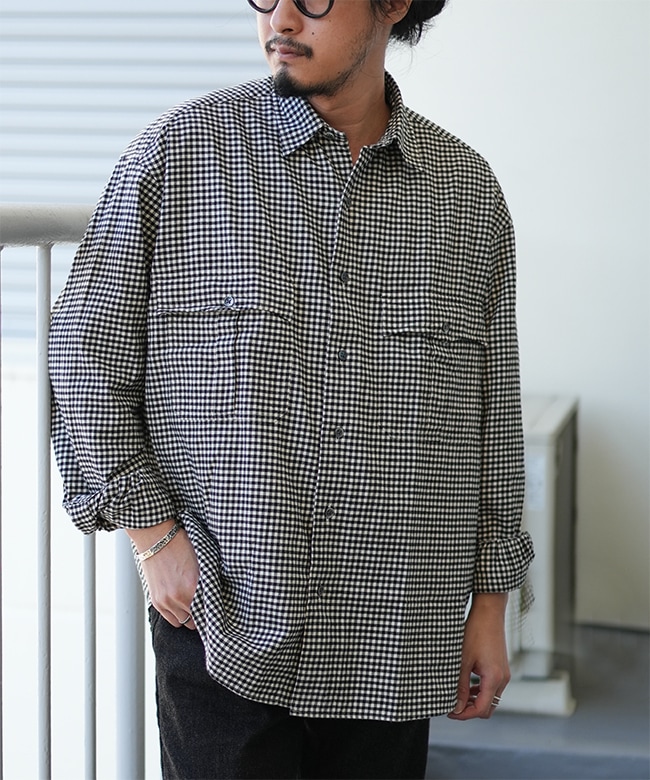 Porter Classic ロールアップシャツ size S ポータークラシックPorter