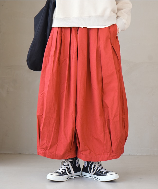 A21609]HARVESTY(ハーベスティ) 40コーマ糸ツイルサーカスキュロット