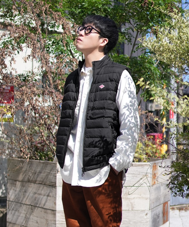 ◇[DT-A0565NRP]DANTON(ダントン)MIDDLE DOWN ZIP VEST ミドルダウン