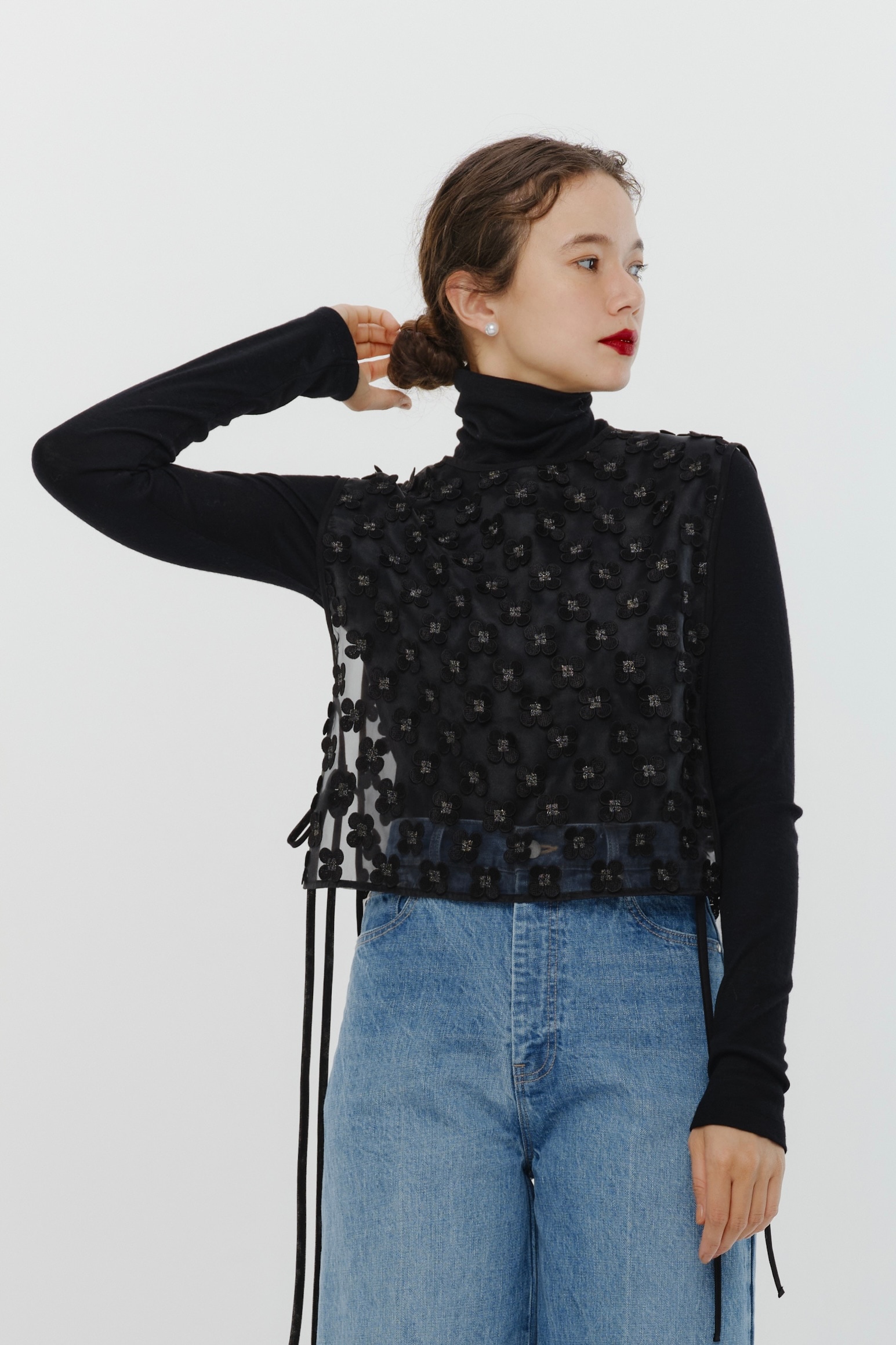 ヨリyori shirocon cloverジレ【2024AW】