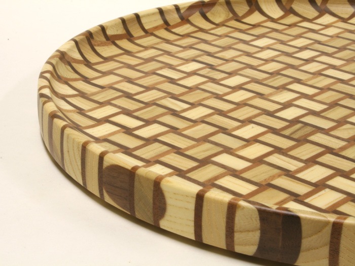 寄木細工ムク尺丸盆 | 寄木細工 丸盆 | 寄木細工専門店 箱根丸山物産