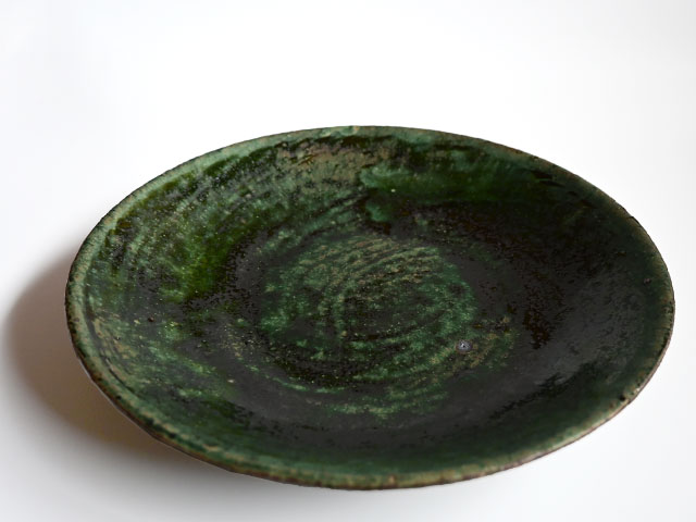 木曽志真雄 8寸皿 織部 | ブランド,木曽志真雄 | YUI LIVINGS | 神戸