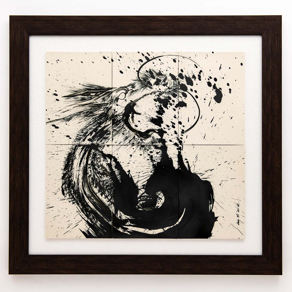 直筆陶墨画「始源龍天」 | 墨絵・陶墨画アーティスト 西元祐貴 Yu-ki