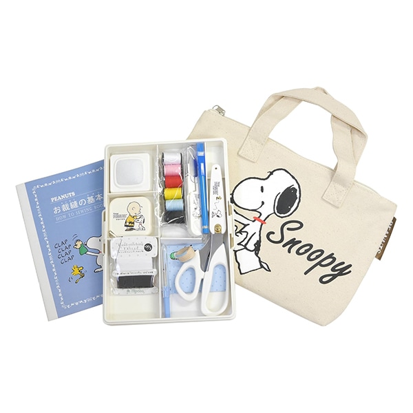 バッグ 『スヌーピー ソーイングバッグ ファスナーバッグ トートタイプ