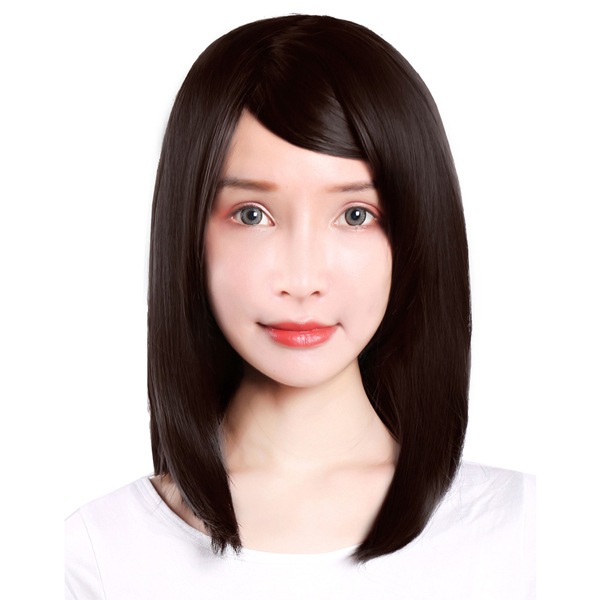 ウィッグ 『コスプレミディアムウィッグ ビターブラウン』 Fujitatsu