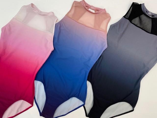 チャコットグラデーションキャップスリーブレオタード ピンク M