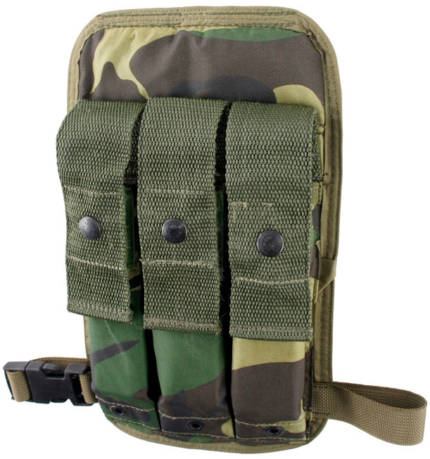 12028291 RARE!! SEAL放出品 ABA社製 トリプルMP5レッグマガジンポーチ