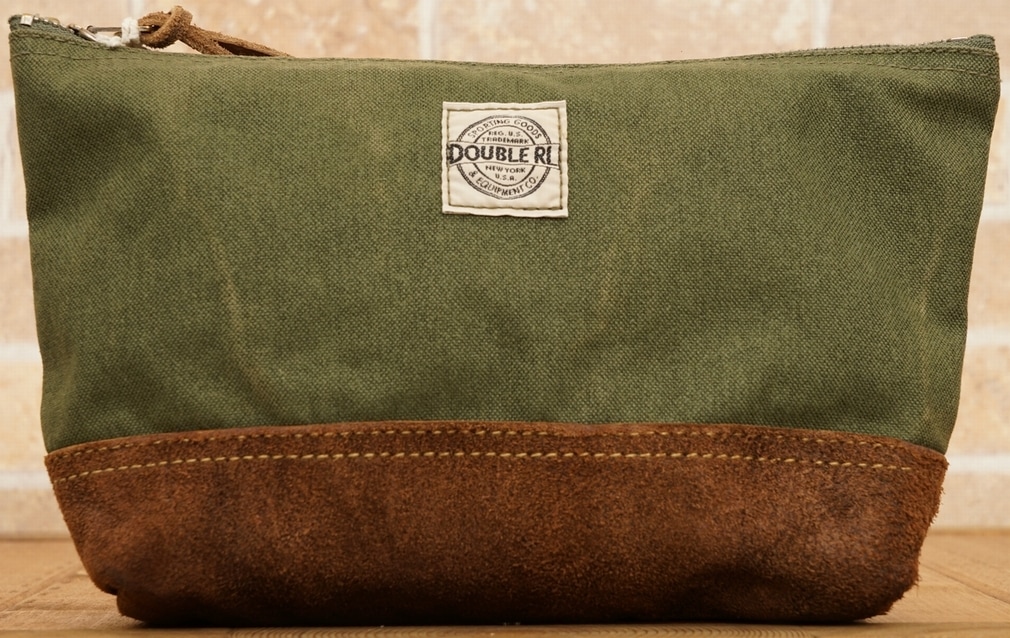 ダブルアールエル) RRL キャンバス スウェード ポーチ 小物入れ Canvas