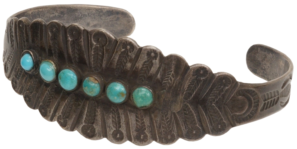 一点物 希少 】1940年代 ヴィンテージ ナバホ ターコイズ バングル